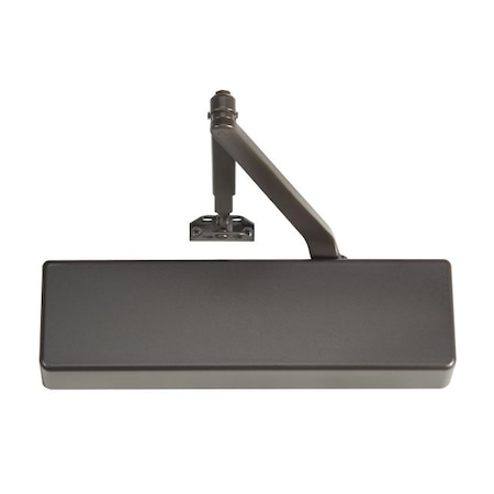 Norton Door Controls CloserPlus Spring Arm Adjustable Surface Mount Door Closer with Sex Nuts Dark Bronze CPS7500690